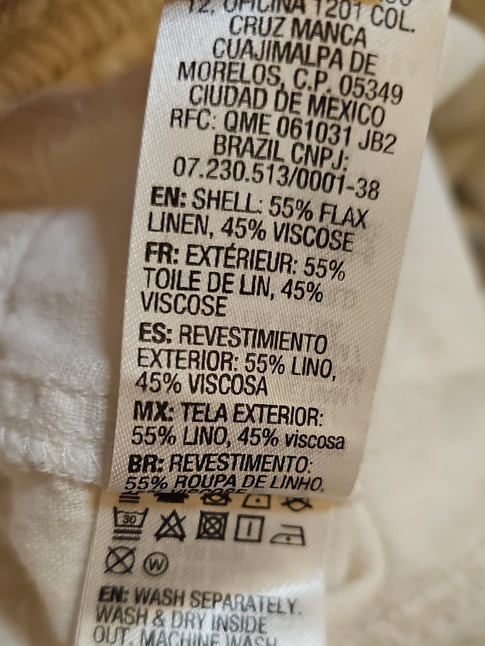 Roxy Oceanside Linen Blend Pants Size Small - Picture 11 of 11